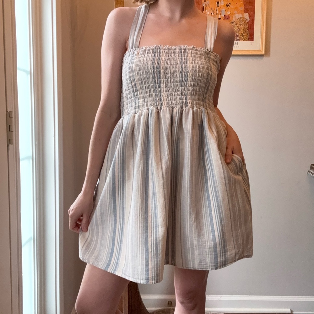 Striped Smocked Sundress